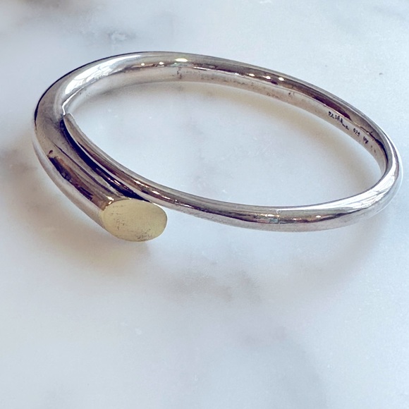 Authentic Robert Lee Morris silver and gold bracelet - Picture 6 of 6